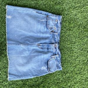 Mini Jean Skirt